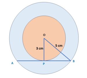 Two concentric circle are CBSE board PYQ