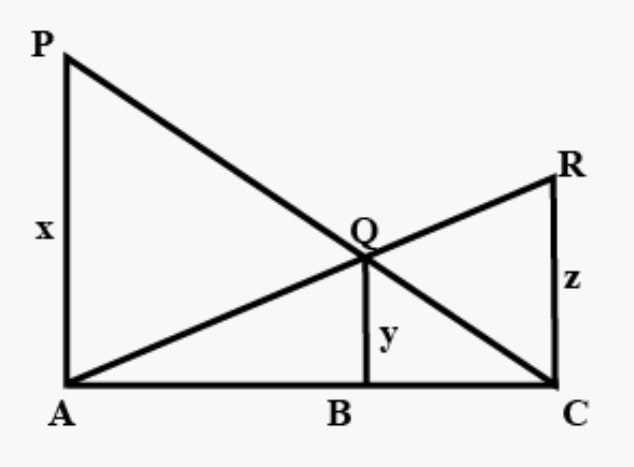 In the given figure PA, QB and RC are each perpendicular to AC