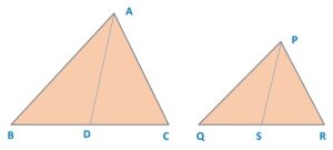 AD and PS are medians of triangles ABC and PQR respectively Important PYQs 10th Maths board