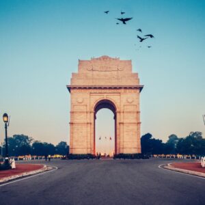India gate (formerly known as All India war memorial) is located near Karthavya path. (formerly Rajpath) at New Delhi. It stands as a memorial to 74187