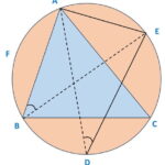 Bisectors of angles A, B and C of a triangle ABC intersect its circumcircle at D, E and F, respectively