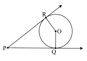 In the given figure, O is the centre of the circle. PQ and PR are tangents. Show that the quadrilateral PQOR is cyclic.
