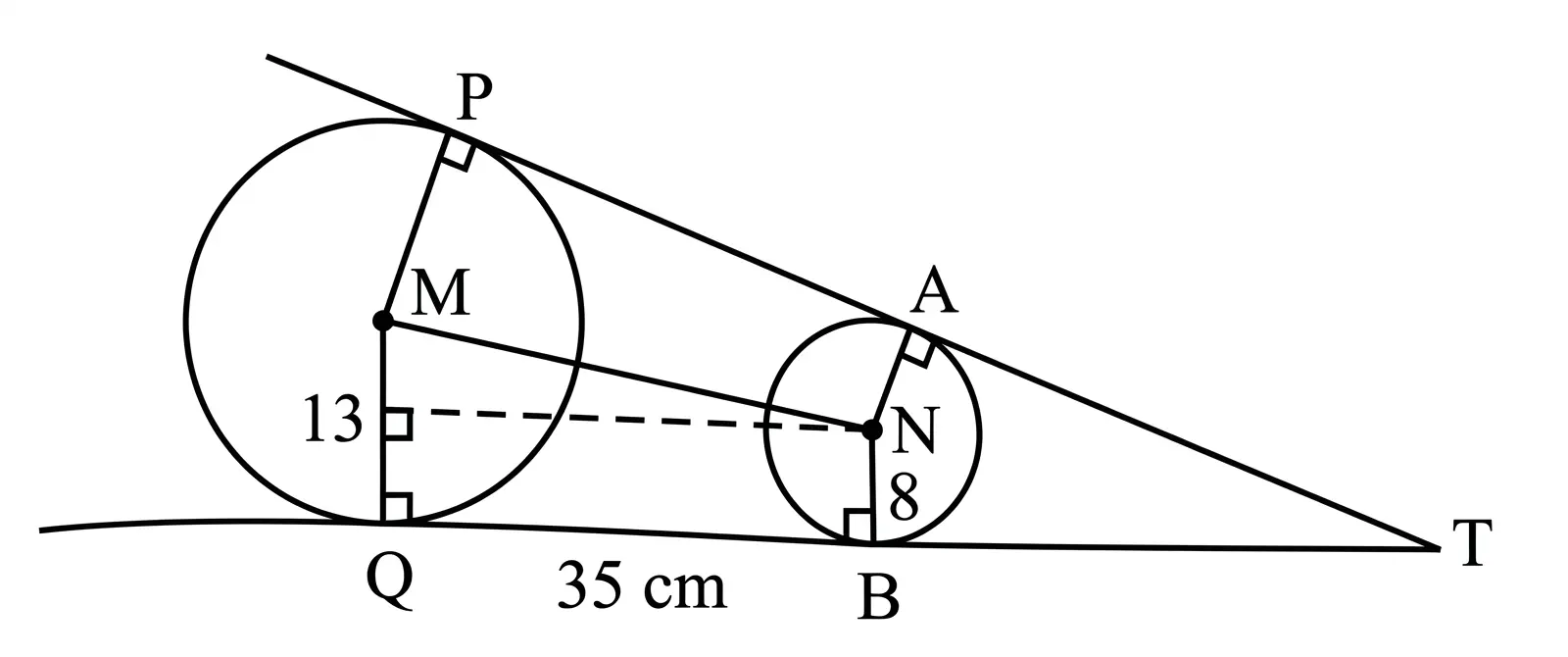 35. In the given figure, TP