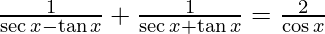 30. Prove that: 1 /(sec x