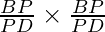 \frac{BP}{PD} \times\frac{BP}{PD}