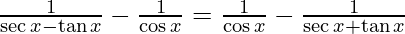 30. Prove that: 1 /(sec x