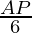 \frac{AP}{6}