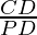 \frac{CD}{PD}