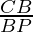\frac{CB}{BP}