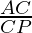 \frac{AC}{CP}