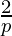 \frac{2}{p}