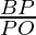 \frac{BP}{PO}