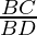 \frac{BC}{BD}