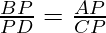 \frac{BP}{PD} = \frac{AP}{CP}