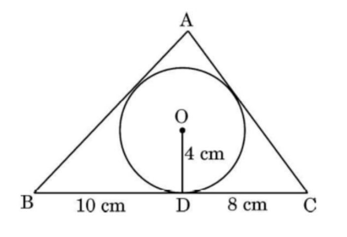m is the circumcenter of triangle abc with circumradius 15cm